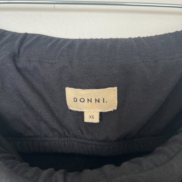 DONNI Black Linen Tube Top - Picture 4 of 4